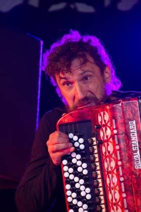July 26, 2026, Corsham, Wiltshire, England: Yegor Zabalov from Belarus plays avant-garde accordion at WOMAD Festival. Corsham United Kingdom  - ZUMAr169 20260726_zip_r169_030 Copyright: xRodxHarbinsonx