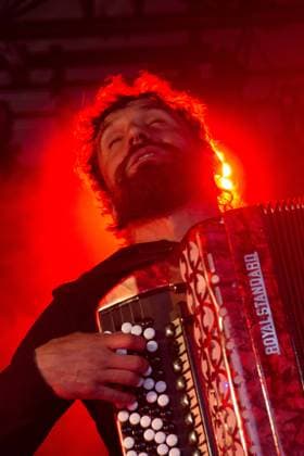 July 26, 2026, Corsham, Wiltshire, England: Yegor Zabalov from Belarus plays avant-garde accordion at WOMAD Festival. Corsham United Kingdom  - ZUMAr169 20260726_zip_r169_031 Copyright: xRodxHarbinsonx