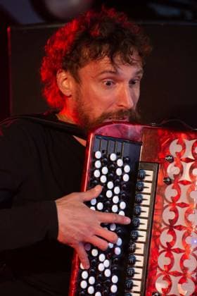 July 26, 2026, Corsham, Wiltshire, England: Yegor Zabalov from Belarus plays avant-garde accordion at WOMAD Festival. Corsham United Kingdom  - ZUMAr169 20260726_zip_r169_037 Copyright: xRodxHarbinsonx