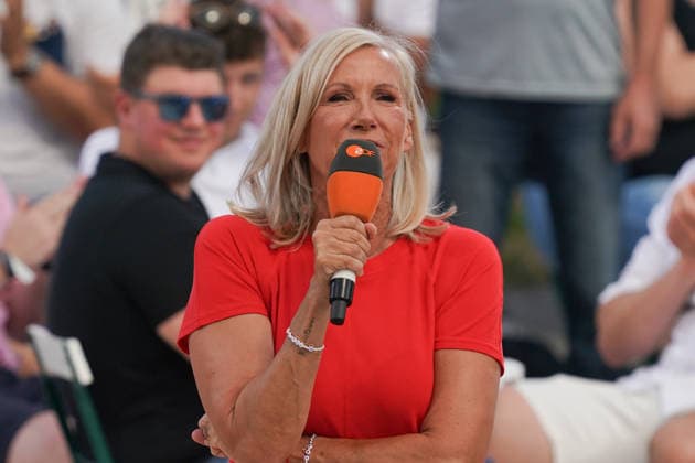 ZDF-Fernsehgarten 2026. Andrea Kiwi Kiewel im ZDF Fernsehgarten mit dem Motto Family Battle am 26.07.2026 in Mainz. Mainz ZDF Fernsehgarten Rheinland-Pfalz *** ZDF Fernsehgarten 2026: Andrea Kiwi Kiewel on ZDF Fernsehgarten, themed Family Battle, on July 26, 2026, in Mainz, Rhineland-Palatinate, ZDF Fernsehgarten