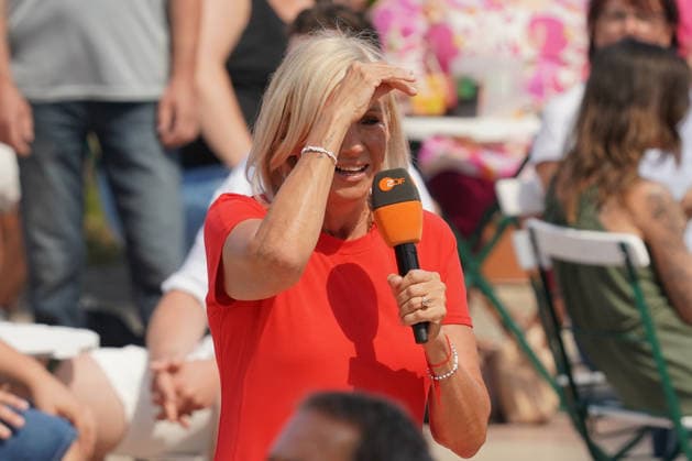 ZDF-Fernsehgarten 2026. Andrea Kiwi Kiewel im ZDF Fernsehgarten mit dem Motto Family Battle am 26.07.2026 in Mainz. Mainz ZDF Fernsehgarten Rheinland-Pfalz *** ZDF Fernsehgarten 2026: Andrea Kiwi Kiewel on ZDF Fernsehgarten, themed Family Battle, on July 26, 2026, in Mainz, Rhineland-Palatinate, ZDF Fernsehgarten