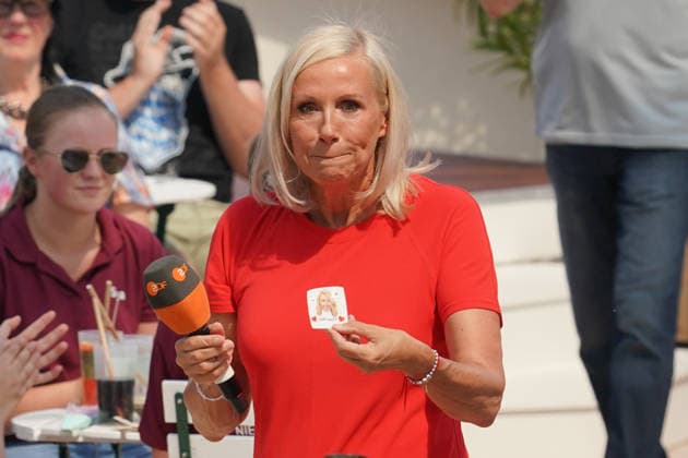 ZDF-Fernsehgarten 2026. Andrea Kiwi Kiewel im ZDF Fernsehgarten mit dem Motto Family Battle am 26.07.2026 in Mainz. Mainz ZDF Fernsehgarten Rheinland-Pfalz *** ZDF Fernsehgarten 2026: Andrea Kiwi Kiewel on ZDF Fernsehgarten, themed Family Battle, on July 26, 2026, in Mainz, Rhineland-Palatinate, ZDF Fernsehgarten