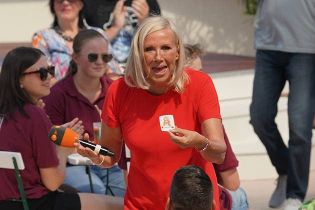 ZDF-Fernsehgarten 2026. Andrea Kiwi Kiewel im ZDF Fernsehgarten mit dem Motto Family Battle am 26.07.2026 in Mainz. Mainz ZDF Fernsehgarten Rheinland-Pfalz *** ZDF Fernsehgarten 2026: Andrea Kiwi Kiewel on ZDF Fernsehgarten, themed Family Battle, on July 26, 2026, in Mainz, Rhineland-Palatinate, ZDF Fernsehgarten