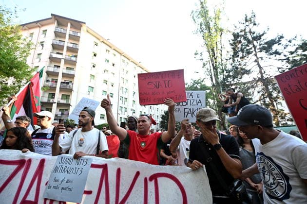 IPA87020618 - Bologna: Death of Abderrahim Fakir; Protest in Bologna’s Pilastro neighborhood; Hundreds Join the March: Truth and Justice for Fakir  Copyright: xGiannixSchicchix xGiannixSchicchix 87020618