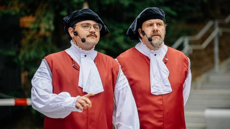 Märchenspiele 2026 der Volksbühne Wattenscheid: Generalprobe von König Drosselbart (Spielzeit vom 27. bis 31. Juli). Am 26.07.2026 in Bochum ** NUR FÜR REDAKTIONELLE ZWECKE ** EDITORIAL USE ONLY **<p>Märchenspiele 2026 der Volksbühne Wattenscheid: Generalprobe von König Drosselbart (Spielzeit vom 27. bis 31. Juli). Am 26.07.2026 in Bochum Bochum Copyright: ChristophxJendral *** 2026 Fairy Tale Plays at the Volksbühne Wattenscheid: Dress Rehearsal for *King Thrushbeard*; Running from July 27 to 31; On July 26, 2026, in Bochum ** FOR EDITORIAL USE ONLY ** EDITORIAL USE ONLY ** p Wattenscheid Volksbühne’s 2026 Fairy Tale Festival: Dress Rehearsal for *King Drosselbart*; Running from July 27 to 31; On July 26, 2026, in Bochum; Boch Copyright: ChristophxJendral doc86vy5b9i1jrjgzfmp1m ,EDITORIAL USE ONLY