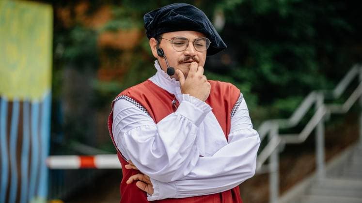 Märchenspiele 2026 der Volksbühne Wattenscheid: Generalprobe von König Drosselbart (Spielzeit vom 27. bis 31. Juli). Am 26.07.2026 in Bochum ** NUR FÜR REDAKTIONELLE ZWECKE ** EDITORIAL USE ONLY **<p>Märchenspiele 2026 der Volksbühne Wattenscheid: Generalprobe von König Drosselbart (Spielzeit vom 27. bis 31. Juli). Am 26.07.2026 in Bochum Bochum Copyright: ChristophxJendral *** 2026 Fairy Tale Plays at the Volksbühne Wattenscheid: Dress Rehearsal for *King Thrushbeard*; Running from July 27 to 31; On July 26, 2026, in Bochum ** FOR EDITORIAL USE ONLY ** EDITORIAL USE ONLY ** p Wattenscheid Volksbühne’s 2026 Fairy Tale Festival: Dress Rehearsal for *King Drosselbart*; Running from July 27 to 31; On July 26, 2026, in Bochum; Boch Copyright: ChristophxJendral doc86vy5bo0rcg1apw4ziev ,EDITORIAL USE ONLY