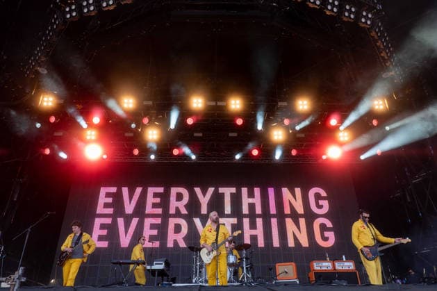 Everything Everything in concert at Latitude Festival at Henham Park in Southwold, UK on 26 July 2026 Alex Robertshaw, Peter SenÃ , Jonathan Higgs, Jeremy Pritchard performing with Everything Everything in concert at Latitude Festival at Henham Park in Southwold, UK on 26 July 2026, Credit:Stephen Keable Avalon UK, Suffolk, Southwold, Henham Park  Copyright: xStephenxKeablex xAvalonx 1118892696