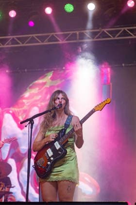 Panic Shack in concert at Latitude Festival at Henham Park in Southwold, UK on 26 July 2026 Meg Fretwell performing with Panic Shack in concert at Latitude Festival at Henham Park in Southwold, UK on 26 July 2026, Credit:Stephen Keable Avalon UK, Suffolk, Southwold, Henham Park  Copyright: xStephenxKeablex xAvalonx 1118910391