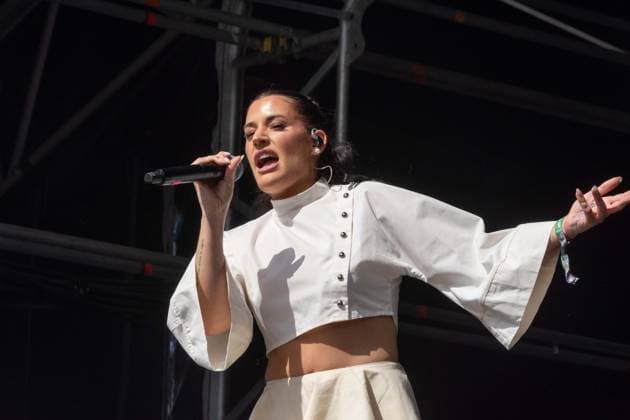 July 26, 2026, Corsham, Wiltshire, England: Tanxugueiras includes three women from the province of Galicia in Spain. The trio sang powerful songs at WOMAD Festival, with modern pop influences, as well as flavours from their celtic cultural roots. Corsham England  - ZUMAr169 20260726_zip_r169_058 Copyright: xRodxHarbinsonx