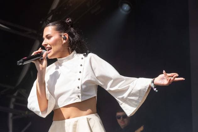 July 26, 2026, Corsham, Wiltshire, England: Tanxugueiras includes three women from the province of Galicia in Spain. The trio sang powerful songs at WOMAD Festival, with modern pop influences, as well as flavours from their celtic cultural roots. Corsham England  - ZUMAr169 20260726_zip_r169_065 Copyright: xRodxHarbinsonx