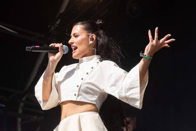 July 26, 2026, Corsham, Wiltshire, England: Tanxugueiras includes three women from the province of Galicia in Spain. The trio sang powerful songs at WOMAD Festival, with modern pop influences, as well as flavours from their celtic cultural roots. Corsham England  - ZUMAr169 20260726_zip_r169_066 Copyright: xRodxHarbinsonx