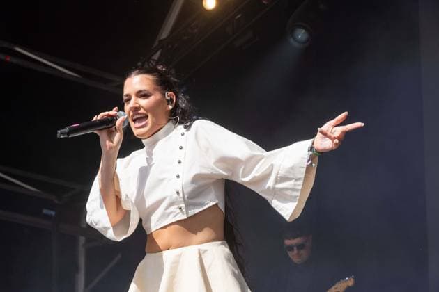 July 26, 2026, Corsham, Wiltshire, England: Tanxugueiras includes three women from the province of Galicia in Spain. The trio sang powerful songs at WOMAD Festival, with modern pop influences, as well as flavours from their celtic cultural roots. Corsham England - ZUMAr169 20260726_zip_r169_064 Copyright: xRodxHarbinsonx