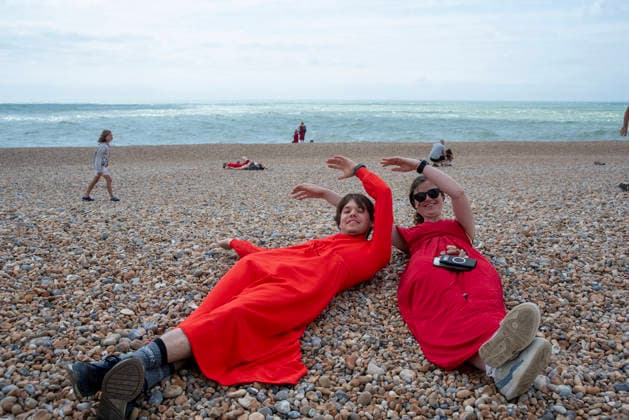 The Most Wuthering Heights Day Ever in London, UK - 26 Jul 2026 Dancers dressed as Kate Bush seen on the beach before the start of the Most Wuthering Heights Day Ever performance in Folkstone. Hundreds of people attended the annual event called The Most Wuthering Heights Ever 2026 in Folkstone. It is one of the biggest Kate Bush gatherings in the country. People come from as far as New Zealand, USA and Costa Rica to join to the performance. London United Kingdom Copyright: xKrisztianxElekx xSOPAxImagesx SSS_20260726_KATE_BUSH_0011005048
