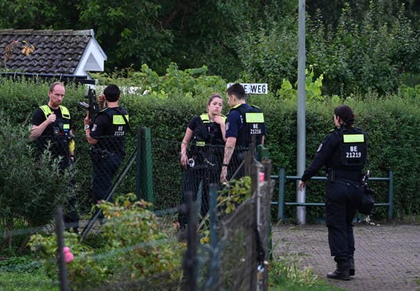 Suspected attacker on the Cristhoper Street Parade shot dead in Berlin BERLIN, GERMANY - JULY 26: A view of the site where the suspected attacker on the Cristhoper Street Parade was fatally shot during a special operation in Spandau district, in Berlin, Germany, on July 26, 2026. Several people were injured after a vehicle drove into a crowd during the Christopher Street Day (CSD) Pride parade in central Berlin, according to local media reports. At least one person was killed and 29 others were injured in the vehicle collision, according to local media reports. Volodymyr Sindieiev Anadolu Berlin Germany. Editorial use only. Please get in touch for any other usage.  Copyright: x2026xAnadoluxVolodymyrxSindieievx