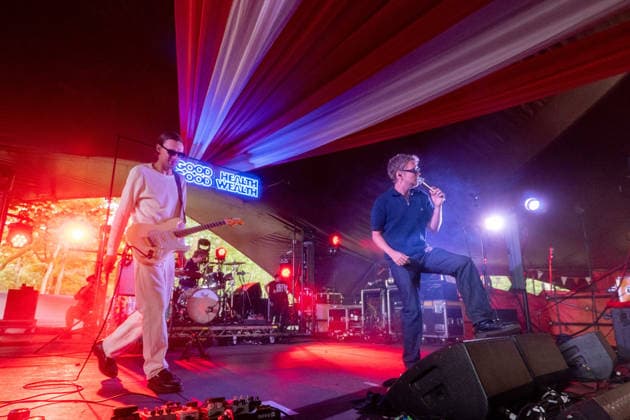 Good Health Good Wealth in concert at Latitude Festival at Henham Park in Southwold, UK on 26 July 2026 Simon Kuzmickas, Bruce Breaky performing with Good Health Good Wealth in concert at Latitude Festival at Henham Park in Southwold, UK on 26 July 2026, Credit:Stephen Keable Avalon UK, Suffolk, Southwold, Henham Park  Copyright: xStephenxKeablex xAvalonx 1118986378