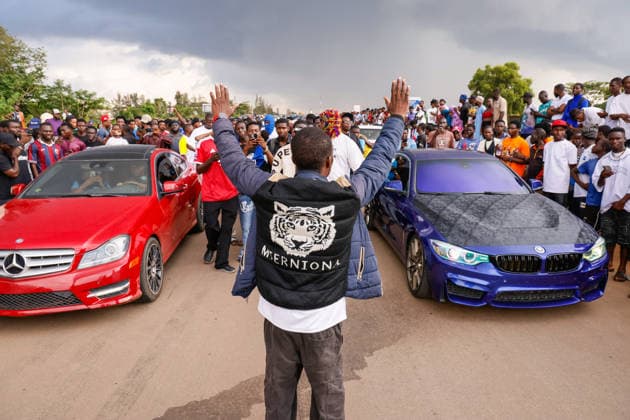 Nigerian youth showcase passion for car racing ABUJA, NIGERIA - JULY 26: Young car enthusiasts compete with their modified vehicles during a car racing event in Abuja, Nigeria, on July 26, 2026. The event features classic and sports cars as participants showcase their driving skills and passion for automobiles. Emmanuel Osodi Anadolu Abuja Nigeria. Editorial use only. Please get in touch for any other usage.  Copyright: x2026xAnadoluxEmmanuelxOsodix