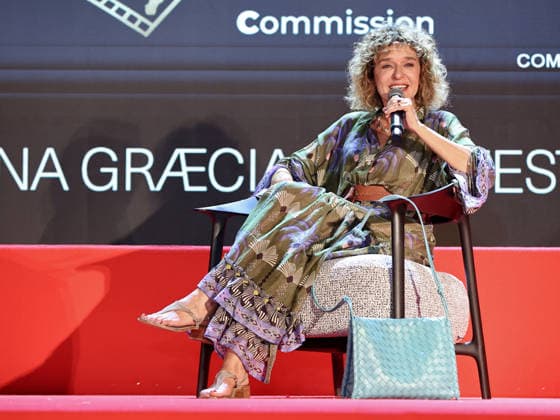 IPA87028324 - Soverato (CZ), 23rd edition of the Magna Graecia Film Festival — Second evening. Pictured: Valeria Golino  Copyright: xMarcoxProvvisionatox xMarcoxProvvisionatox 87028324