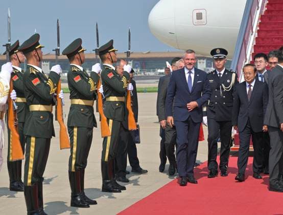 (260727) -- BEIJING, July 27, 2026 -- Slovak President Peter Pellegrini arrives in Beijing, capital of China, on July 27, 2026. Pellegrini arrived here on Monday for a three-day state visit to China at the invitation of Chinese President Xi Jinping. ) CHINA-BEIJING-SLOVAK PRESIDENT-STATE VISIT-ARRIVAL (CN) CaixYang 