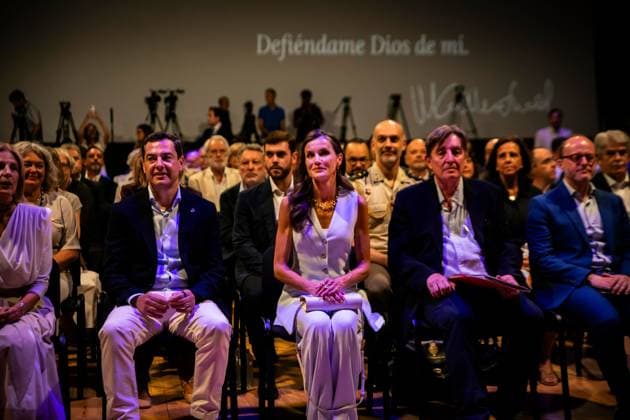July 27, 2026, Jerez De La Frontera, Spain: JEREZ DE LA FRONTERA, SPAIN Ã¢â‚¬ JULY 27, 2026: SpainÃ¢â‚¬â ¢s Queen Letizia presides over the opening ceremony of the Annual Meeting of Directors of the Instituto Cervantes in Jerez de la Frontera. The event is also attended by Andalusian regional president Juan Manuel Moreno Bonilla and Jerez Mayor MaroÂ­a Joso GarcoÂ­a-Pelayo. Jerez De La Frontera Spain  - ZUMAq101 20260727_zna_q101_007 Copyright: xSamuelxVegax