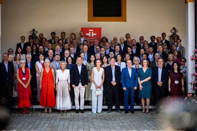 July 27, 2026, Jerez De La Frontera, Spain: JEREZ DE LA FRONTERA, SPAIN Ã¢â‚¬ JULY 27, 2026: SpainÃ¢â‚¬â ¢s Queen Letizia presides over the opening ceremony of the Annual Meeting of Directors of the Instituto Cervantes in Jerez de la Frontera. The event is also attended by Andalusian regional president Juan Manuel Moreno Bonilla and Jerez Mayor MaroÂ­a Joso GarcoÂ­a-Pelayo. Jerez De La Frontera Spain  - ZUMAq101 20260727_zna_q101_010 Copyright: xSamuelxVegax