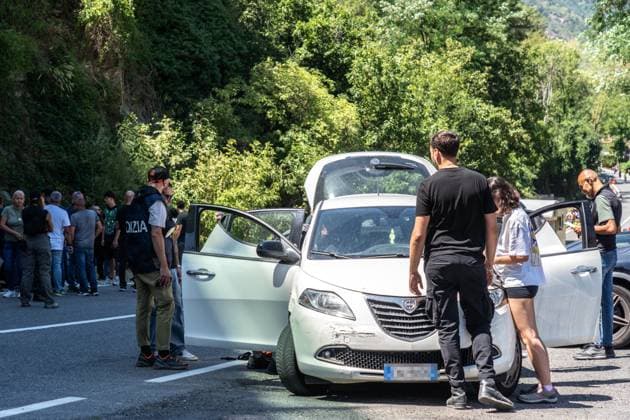 July 27, 2026, Turin, To, Italy: Police checks at the end of the No Tav Alta FelicitoÂ¡ festival. Venaus, 27 07 2026. Turin Italy  - ZUMAa289 20260727_zia_a289_036 Copyright: xSelenexDanielex xAgfx