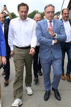 Bart De Wever visits the Libramont Agricultural Fair 2026 LIBRAMONT, BELGIUM - JULY 27 : PM Bart De Wever (N-VA) visits the Libramont Agricultural Fair 2026 ( lunch at the Fair, organised by AKT and reserved for 200 Belgian and Luxembourg CEO s and visit with Christophe Hansen (European Commissioner for Agriculture)) on July 27, 2026 in Libramont, Belgium, 27 07 2026 Libramont Belgium  Copyright: xDidierxLebrunx