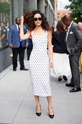 Emmy Rossum arrives at the Good Morning America studios in New York City Featuring: Emmy Rossum Where: New York City, New York, United States When: 27 Jul 2026 Credit: Elder Ordonez INSTARimages EDITORIAL USE ONLY. NOT FOR USE BY NEWSPAPERS BASED IN THE UK. Copyright: xx instar55880457