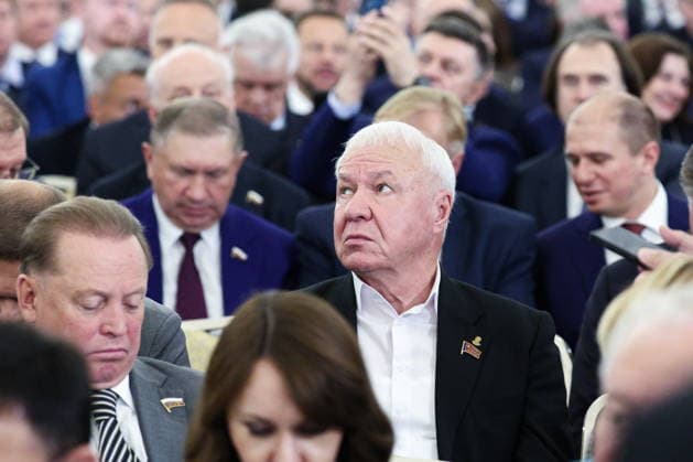 RUSSIA, MOSCOW - JULY 27, 2026: Russian State Duma member Viktor Sobolev (C) during a meeting between Russia s President Putin and Russian State Duma members in the Grand Kremlin Palace Moscow Russia  - ZUMAt113 20260727_zaa_t113_237 Copyright: xSofyaxSandurskayax