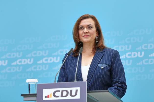 Berlin, Deutschland, 27.07.2026: Konrad-Adenauer-Haus: CDU-Bundesvorstandssitzung: Franziska Hoppermann, CDU *** Berlin, Germany, July 27, 2026 Konrad Adenauer House CDU Federal Executive Committee Meeting Franziska Hoppermann, CDU Copyright: xdtsxNachrichtenagenturx dts_128695