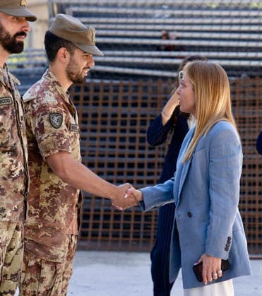 July 27, 2026, Chiomonte, Turin, Rome, Italy: Prime Minister Giorgia Meloni visits the high-speed rail construction site in Val di Susa, following the clashes between some protesters and the police that occurred on July 25, Chiomonte 27 07 2026 Chiomonte, Turin Italy  - ZUMAa289 20260727_zia_a289_060 Copyright: xUfficioxStampax