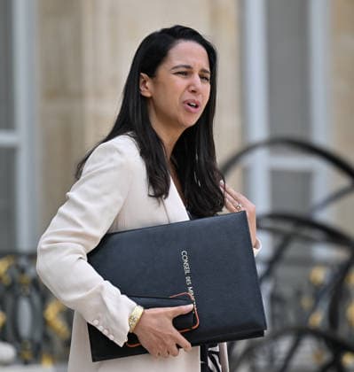 French government weekly cabinet meeting at Elysee Palace in Paris PARIS, FRANCE - JULY 27: French Overseas Minister Naima Moutchou leaves after a weekly cabinet meeting at the Elysee Palace in Paris, France on July 27, 2026. Mustafa Yalcin Anadolu Paris France. Editorial use only. Please get in touch for any other usage.  Copyright: x2026xAnadoluxMustafaxYalcinx
