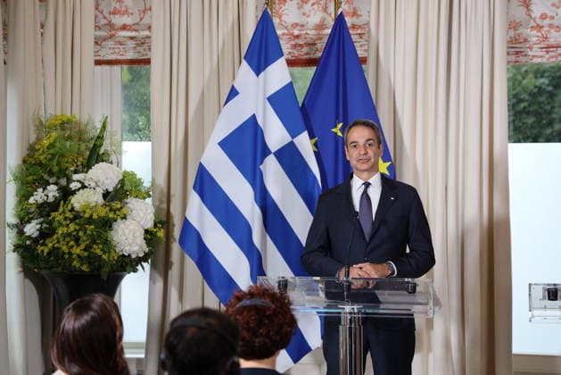 Kyriakos MITSOTAKIS trifft Christian Stocker Salzburg, Sacherm 27. 07. 2026 Kyriakos MITSOTAKIS *** Kyriakos MITSOTAKIS meets Christian Stocker in Salzburg, Sacherm, July 27, 2026 Kyriakos MITSOTAKIS 