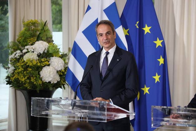 Kyriakos MITSOTAKIS trifft Christian Stocker Salzburg, Sacherm 27. 07. 2026 Kyriakos MITSOTAKIS *** Kyriakos MITSOTAKIS meets Christian Stocker in Salzburg, Sacherm, July 27, 2026 Kyriakos MITSOTAKIS 