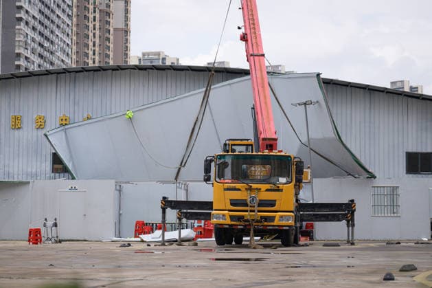 Typhoon Noul hits southern China HUIZHOU,CHINA - JULY 27: The factory was hit by strong winds as the Typhoon Noul passes through on July 27,2026 in Huizhou, Guangdong Province of China. Typhoon Noul , the 12th typhoon of this year, brought heavy winds and torrential rains along the way, causing tree lodging, road ponding, and facilities damage. The residual circulation continued to create heavy rainfall in many inland places, and the risk of secondary disasters such as flash floods and landslides was still high. John Ricky Anadolu Guangdong China. Editorial use only. Please get in touch for any other usage.  Copyright: x2026xAnadoluxJohnxRickyx