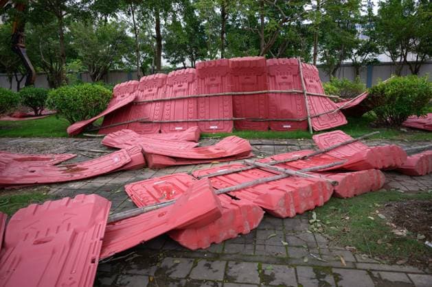 Typhoon Noul hits southern China HUIZHOU,CHINA - JULY 27: Streets were hit by strong winds as the Typhoon Noul passes through on July 27,2026 in Huizhou, Guangdong Province of China. Typhoon Noul , the 12th typhoon of this year, brought heavy winds and torrential rains along the way, causing tree lodging, road ponding, and facilities damage. The residual circulation continued to create heavy rainfall in many inland places, and the risk of secondary disasters such as flash floods and landslides was still high. John Ricky Anadolu Guangdong China. Editorial use only. Please get in touch for any other usage.  Copyright: x2026xAnadoluxJohnxRickyx