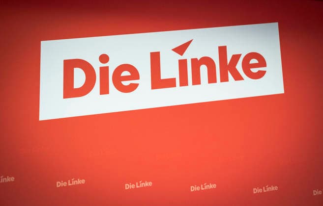 Die Linke Pressewand, aufgenommen in Berlin, 27.07.2026 Berlin Deutschland *** The Left Press Wall, photographed in Berlin, July 27, 2026, Berlin, Germany Copyright: xYonaxElsnerx
