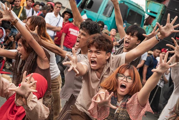 July 27, 2026, Quezon City, Quezon, Philippines: As President Ferdinand Marcos, Jr. delivers his 5th State of the Nation Address (SONA), a multisectoral protest was held along Commonwealth Avenue to oppose the president s upcoming speech. The protest was joined by thousands of people from various sectors and was barred from nearing the venue of the event. During the protest, over 40 individuals were arrested by police officers. Quezon City Philippines - ZUMAy102 20260727_zip_y102_015 Copyright: xKenosisxYapx