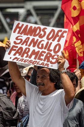 July 27, 2026, Quezon, Metro Manila, Philippines: Numbering in the thousands, multi-sectoral groups marched along Commonwealth Avenue for the Ã¢â‚¬ËœPeopleÃ¢â‚¬â ¢s SONAÃ¢â‚¬â ¢, coinciding with the 5th State of the Nation Address of Pres. Ferdinand Marcos Jr., July 27. Protesters called for greater accountability amidst government impunity, and the rejection of imperialist control of the United States over the Philippines in face of projects such as the Pax Silica Initiative which threatens to intensify issues of displacement and large-scale mining in the country. Quezon Philippines - ZUMAs383 20260727_zip_s383_015 Copyright: xNathanielxSorianox