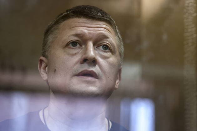 RUSSIA, MOSCOW - JULY 27, 2026: Businessman Sergei Borodin appears for a hearing at Simonovsky District Court on bribery charges. Borodin is a subject of a criminal investigation against Russia s former defence minister Timur Ivanov. The court found Borodin guilty and sentenced him to 8 years in prison. Mikhail Tereshchenko TASS  95531903