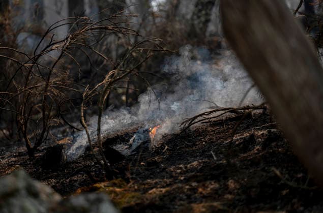 The fire in Ávila is now the largest in Spain’s history, having burned 55,000 hectares. Hotspots in the wake of the wildfire, as of July 27, 2026, in Casillas, Ávila, Castile and León, Spain. The Burgohondo forest fire in Ávila has scorched 55,000 hectares, making it the largest fire ever recorded in Spain. Currently, firefighting efforts are focused on two active zones of concern to crews: the Mijares Pass and the area surrounding the municipality of Casillas. JULY 27, 2026 Ávila, Castile and León, Spain  Copyright: xAlbertoxOrtegax 7690054