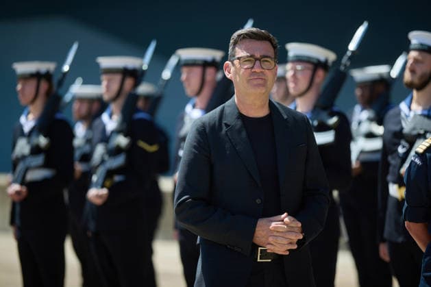 Ukrainian President Volodymyr Zelenskyy meets with new UK Prime Minister Andy Burnham at Portsmouth Naval Base, in Portsmouth, England, on Monday, July 27, 2026, where they toured the Royal Navy aircraft carrier HMS Queen Elizabeth. Photo via Ukrainian Presidential Press Office  WAX2026072702 UKRAINIANxPRESIDENTIALxPRESSxOFFICE