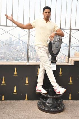 NEW YORK, NY - JULY 27: Michael Evans Behling at the Empire State Building to Celebrate the Final Season of ˜All American™ on the CW on July 27, 2026 in New York City. Copyright: xmpi099 MediaPunchx