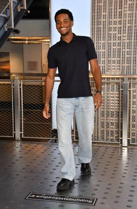 NEW YORK, NY - JULY 27: Nathaniel Logan McIntyre at the Empire State Building to Celebrate the Final Season of ˜All American™ on the CW on July 27, 2026 in New York City. Copyright: xmpi099 MediaPunchx
