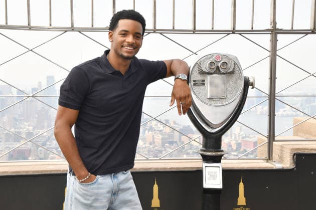 NEW YORK, NY - JULY 27: Nathaniel Logan McIntyre at the Empire State Building to Celebrate the Final Season of ˜All American™ on the CW on July 27, 2026 in New York City. Copyright: xmpi099 MediaPunchx