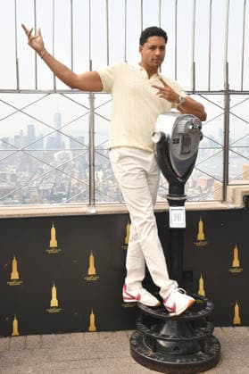 NEW YORK, NY - JULY 27: Michael Evans Behling at the Empire State Building to Celebrate the Final Season of ˜All American™ on the CW on July 27, 2026 in New York City. Copyright: xmpi099 MediaPunchx