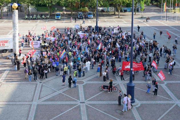 27.07.2026,Pressetermin, Demoaufruf Es reicht Friedensplatz Dortmund Überblick über die Veranstaltung Dortmund Friedensplatz Dortmund NRW Deutschland *** July 27, 2026, Press Event, Call for a Demonstration: Enough Is Enough at Friedensplatz, Dortmund Overview of the Event: Dortmund, Friedensplatz, Dortmund, North Rhine-Westphalia, Germany