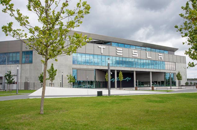 23 . 07 . 2026 : Brandenburg Grünheide ( Landkreis Oder - Spree ) : Tesla Gigafactory in Grünheide .
