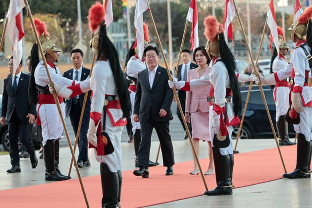 BRASiLIA, DF - 27.07.2026: LULA E LEE JAE MYUNG COREIA DO SUL - At the invitation of President Lula, the President of South Korea, Lee Jae-Myung, is participating in a reception in his honor at the Itamaraty Palace, on the occasion of his state visit to Brazil, in Brasilia, DF. x2990526x  WagnerxAraujo
