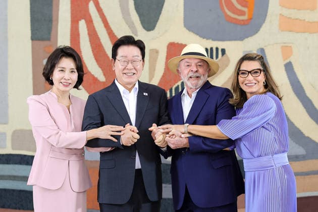 BRASiLIA, DF - 27.07.2026: LULA E LEE JAE MYUNG COREIA DO SUL - At the invitation of President Lula, the President of South Korea, Lee Jae-Myung, is participating in a reception in his honor at the Itamaraty Palace, on the occasion of his state visit to Brazil, in Brasilia, DF. x2990530x  WagnerxAraujo