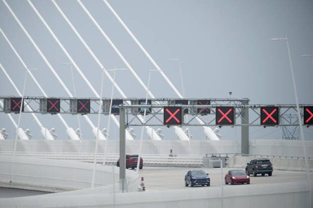 July 27, 2026, Windsor, On, CANADA: Vehicles cross the Gordie Howe International Bridge in Windsor, Ont., on the first day open to vehicles, Monday, July 27, 2026. Windsor CANADA  - ZUMAc35_ 20260727_zaf_c35_083 Copyright: xDaxxMelmerx